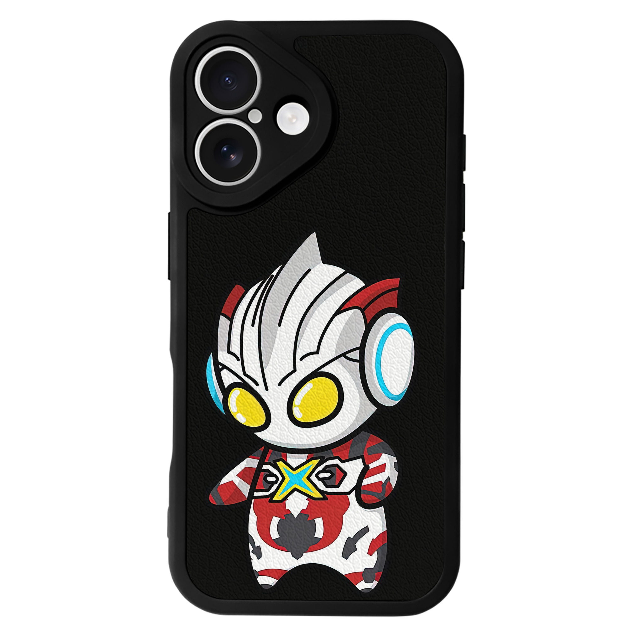 （画像用） ウルトラマン Ultraman 【iPhone 16シリーズ対応】シリコンスマホケース（レザー調） 材質：シリコン